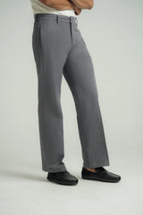 Wide Leg Chino Pants Grey
