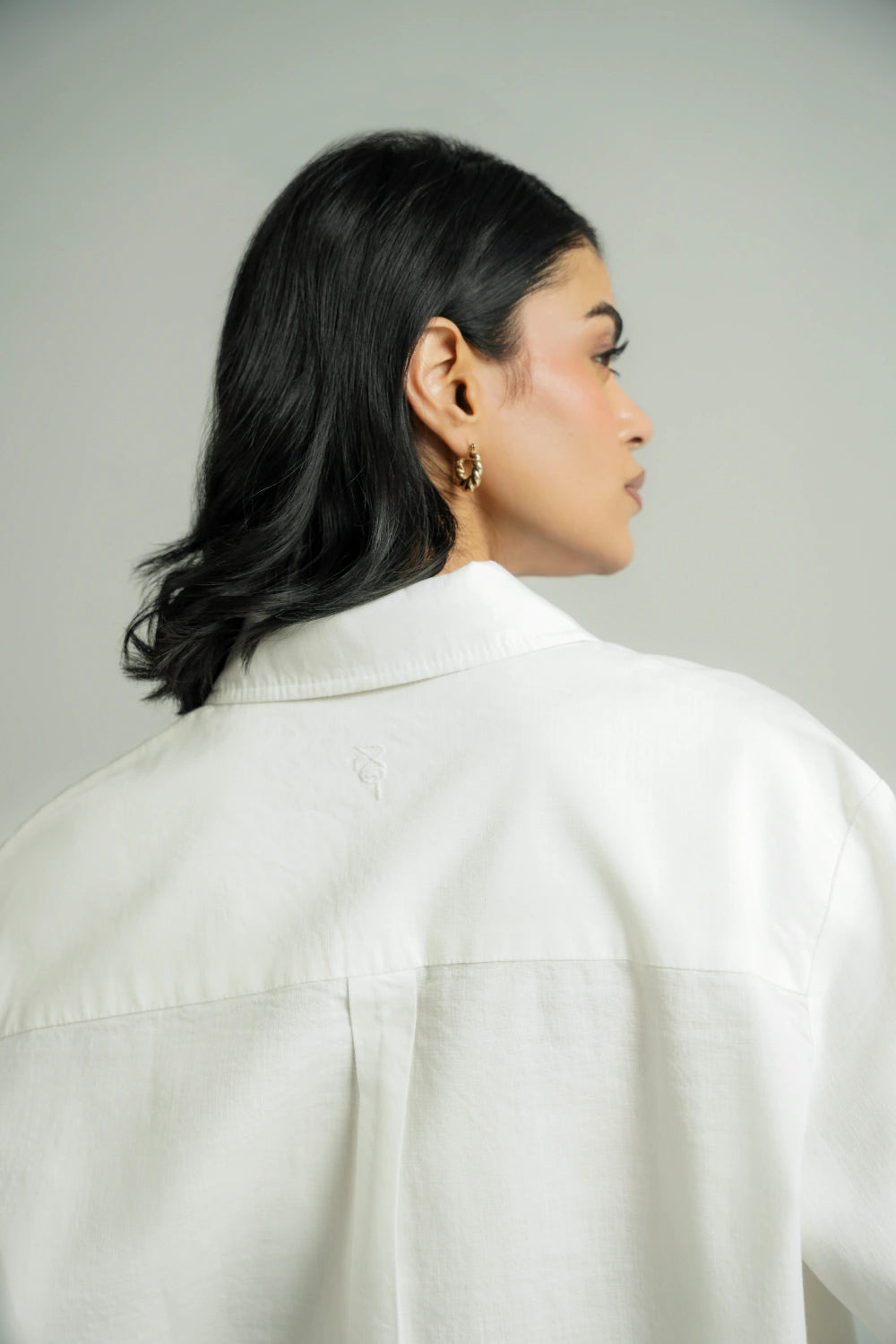 Relaxed Fit Button Down Shirt-thumbmail-4