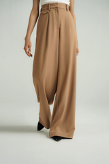 Studio Wide Leg Pants - Caramel