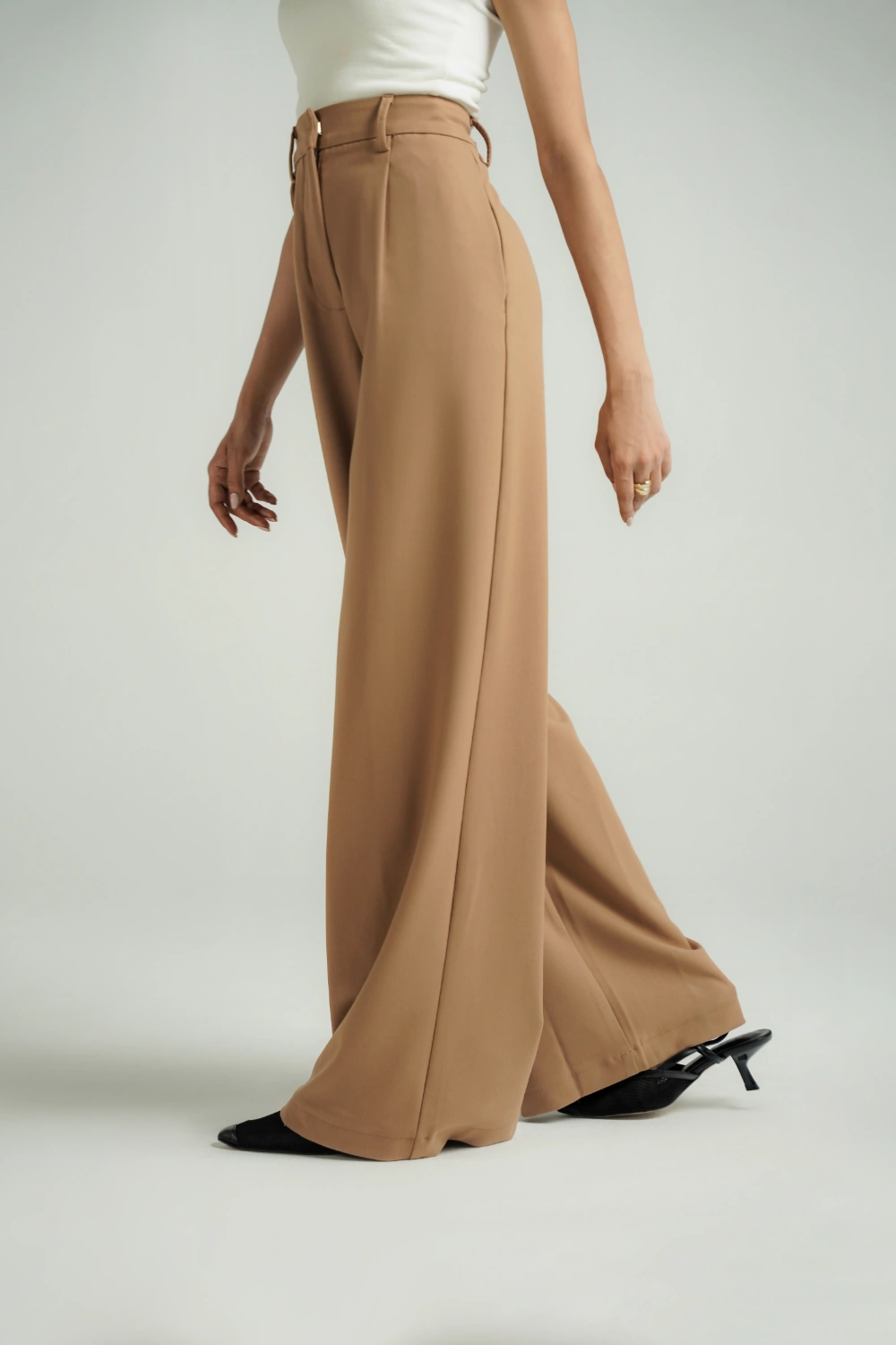 Studio Wide Leg Pants - Caramel-thumbmail-6
