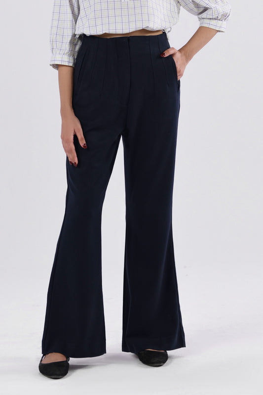 Beltless Bootcut Pants