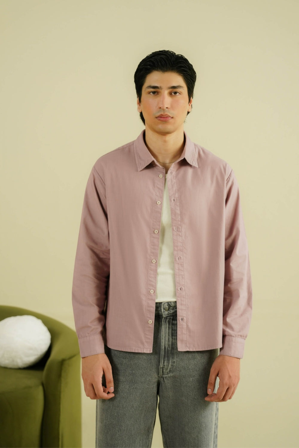 DUSTY MAUVE BUTTONDOWN SHIRT