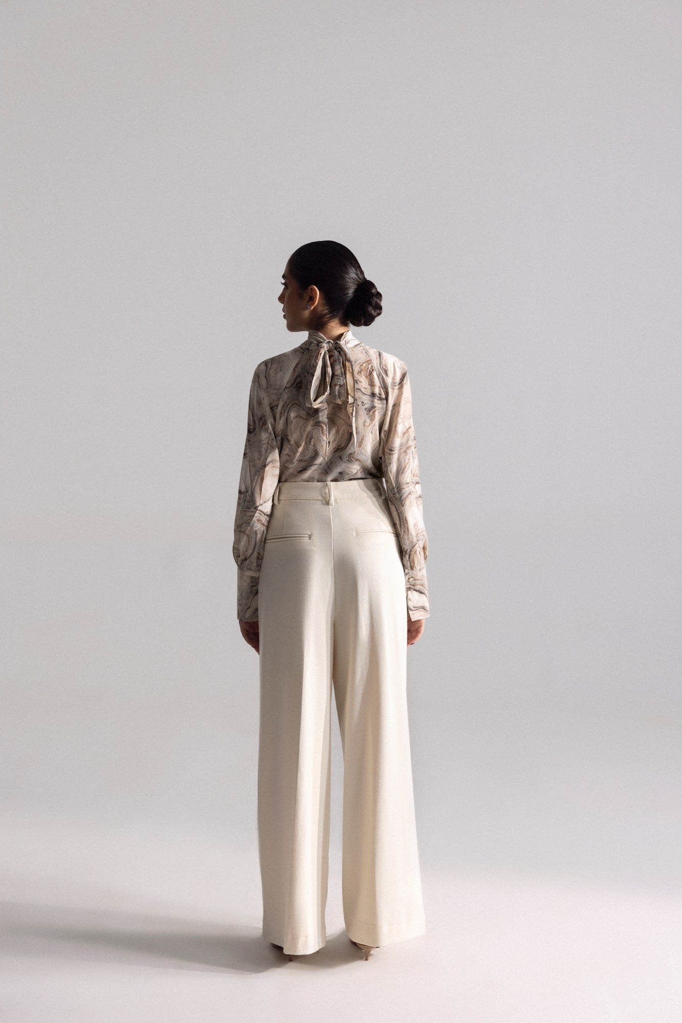 Double Pleated Wide Leg Pants