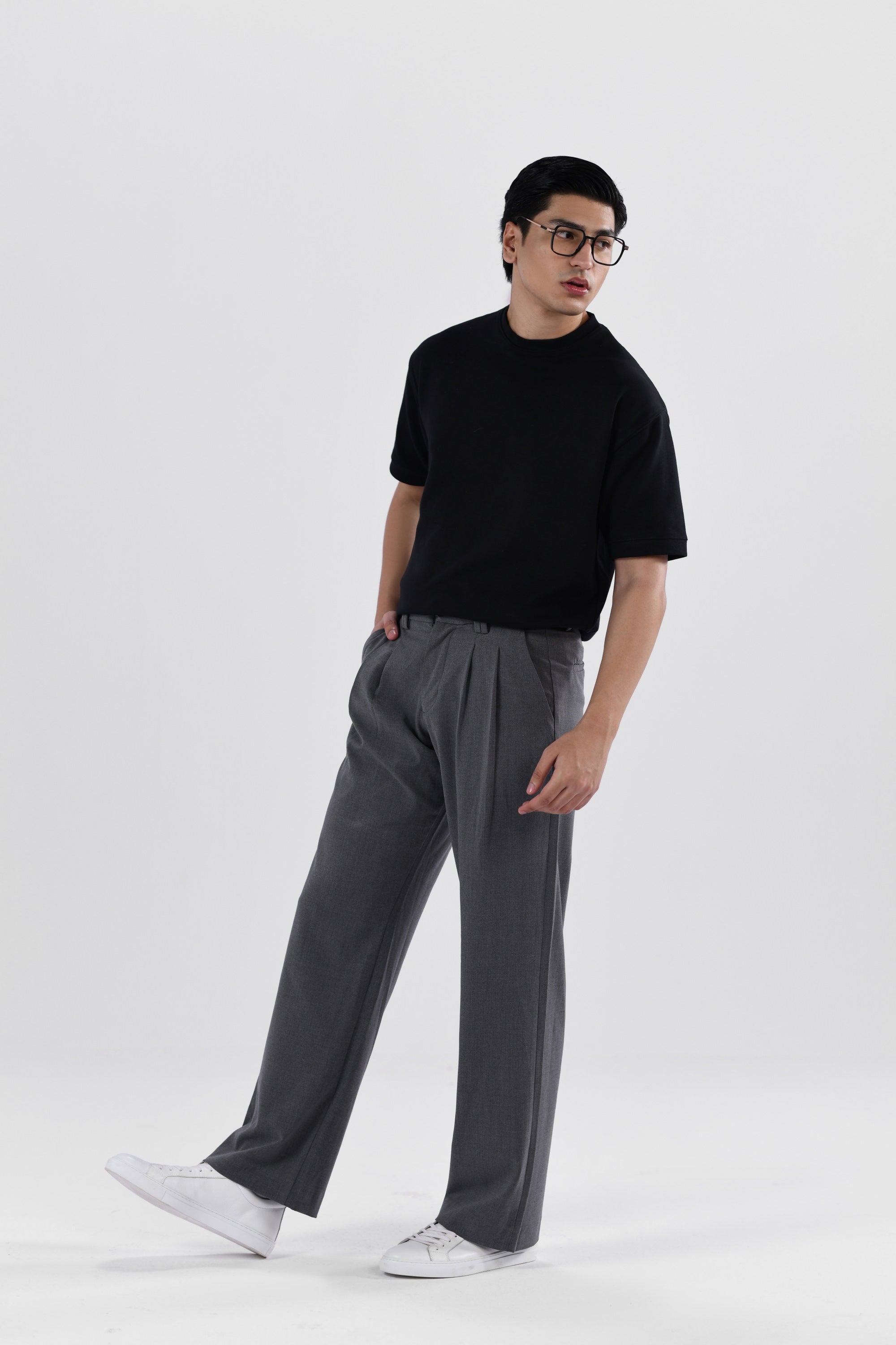 Double Pleated Pants