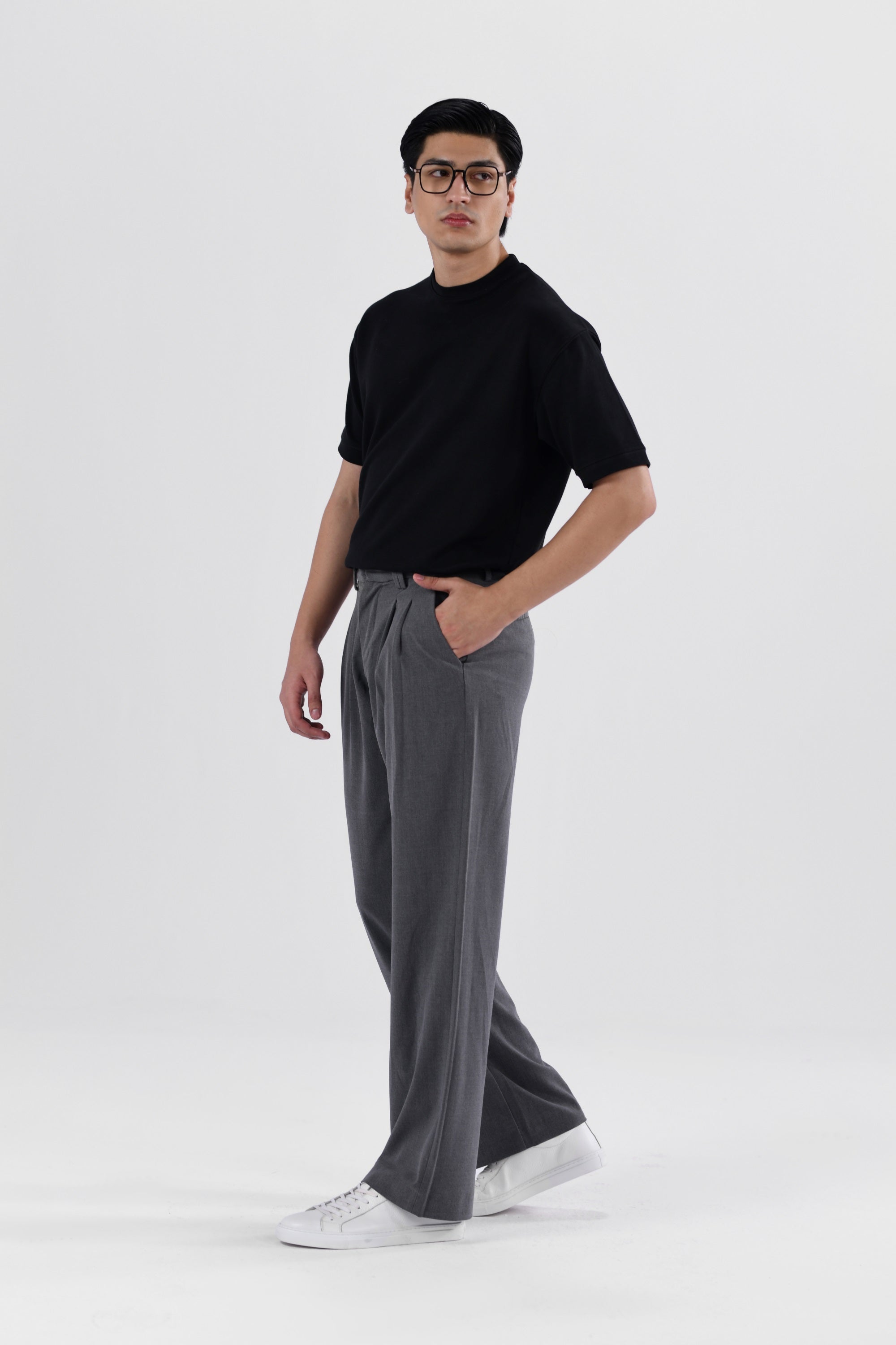 Double Pleated Pants