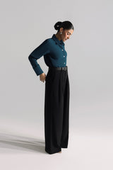 DoublePleatedWideLegPants