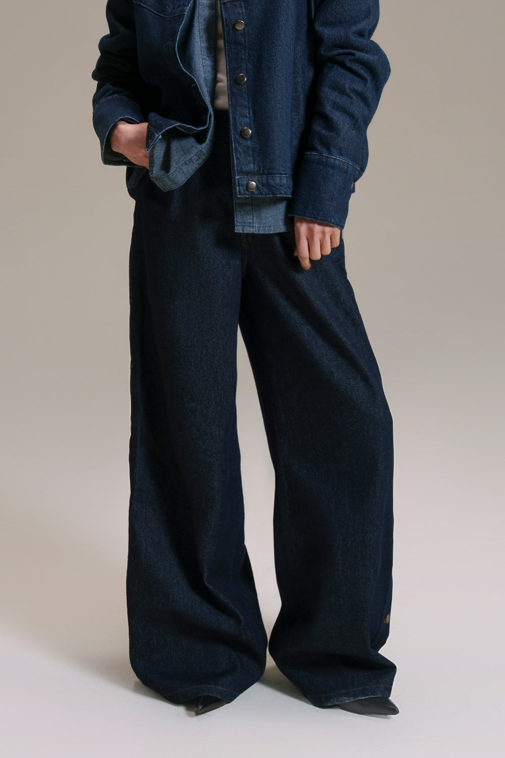 Experimental Wide Leg Jeans