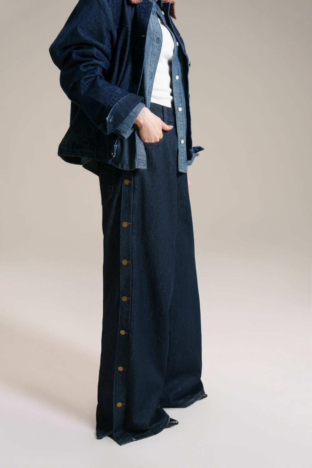 Experimental Wide Leg Jeans