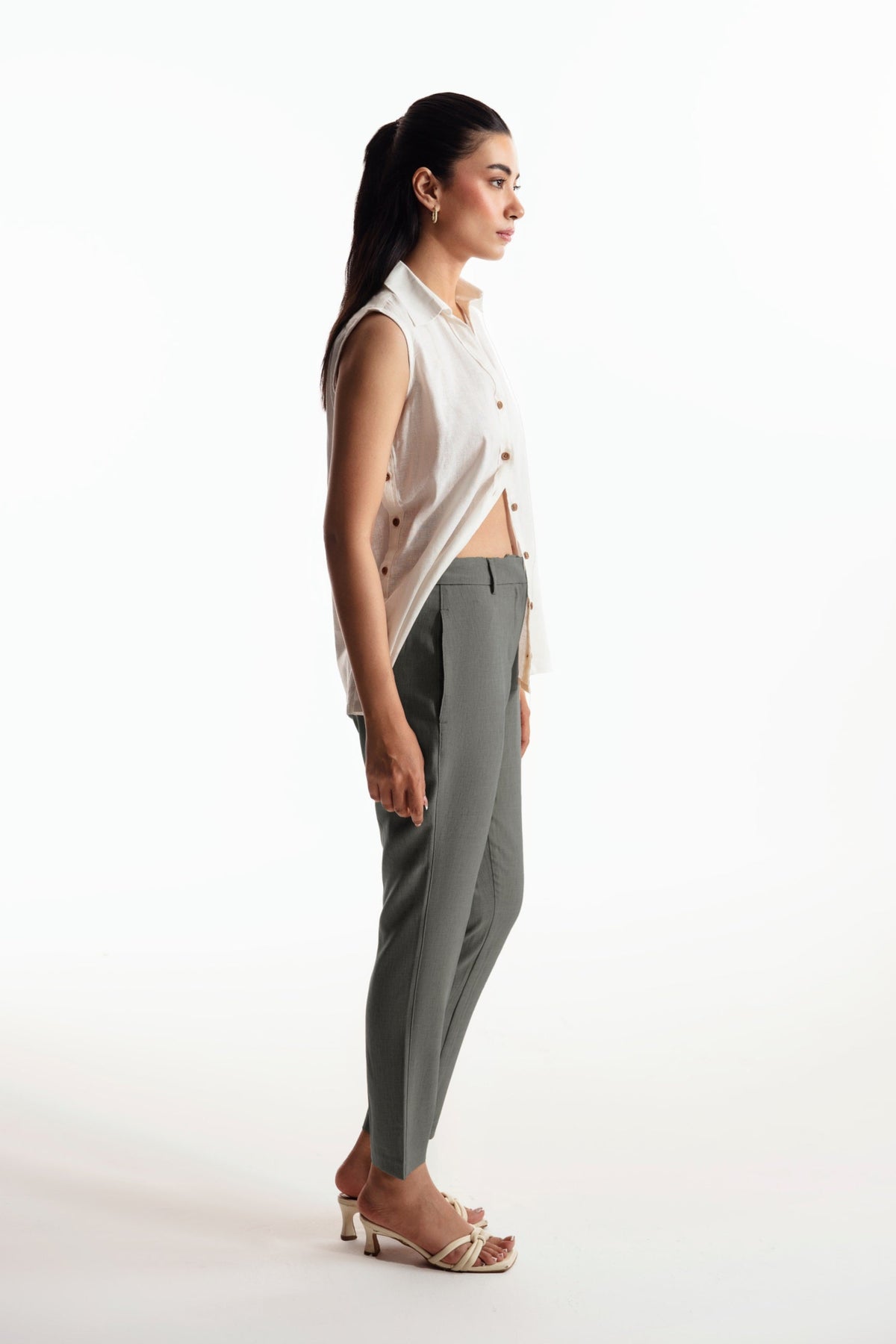 Grey Slim Ankle Grazer