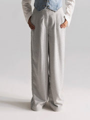 HoundstoothPleatedPants
