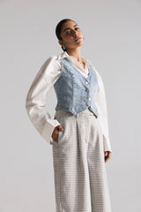 HoundstoothPleatedPants