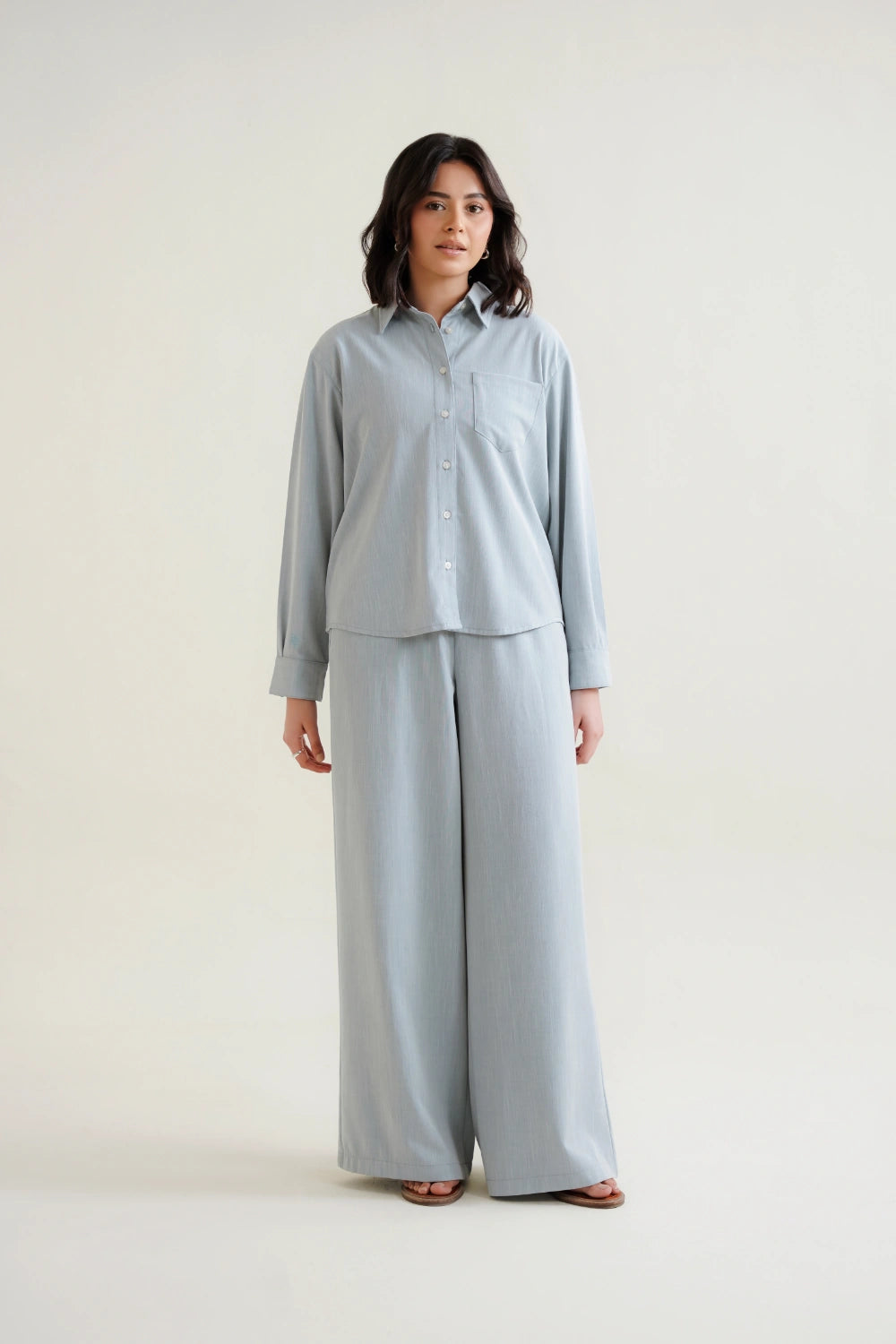 Relaxed Fit Button Down Shirt-thumbmail-3
