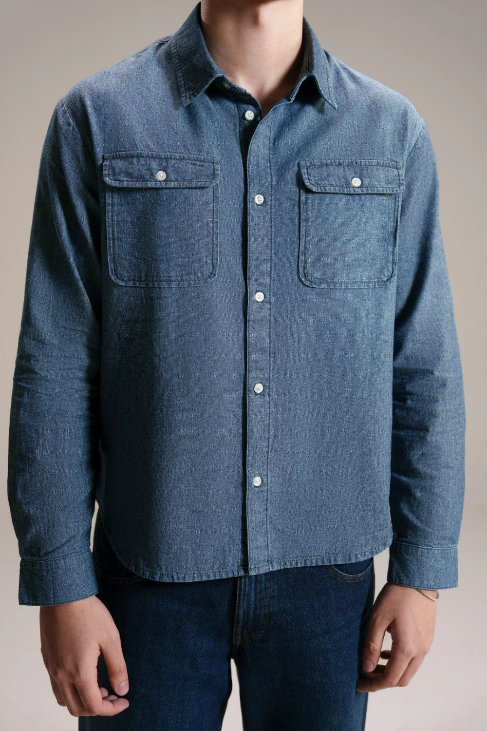 Light Weight Denim Shirt-thumbmail-3