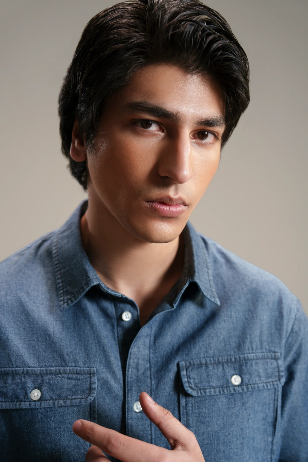 Light Weight Denim Shirt-thumbmail-4