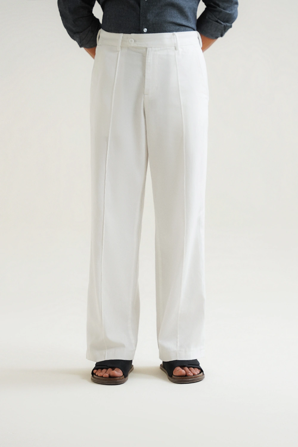 Linen Pintuck Pants