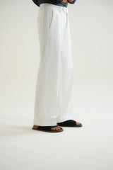 Linen Pintuck Pants