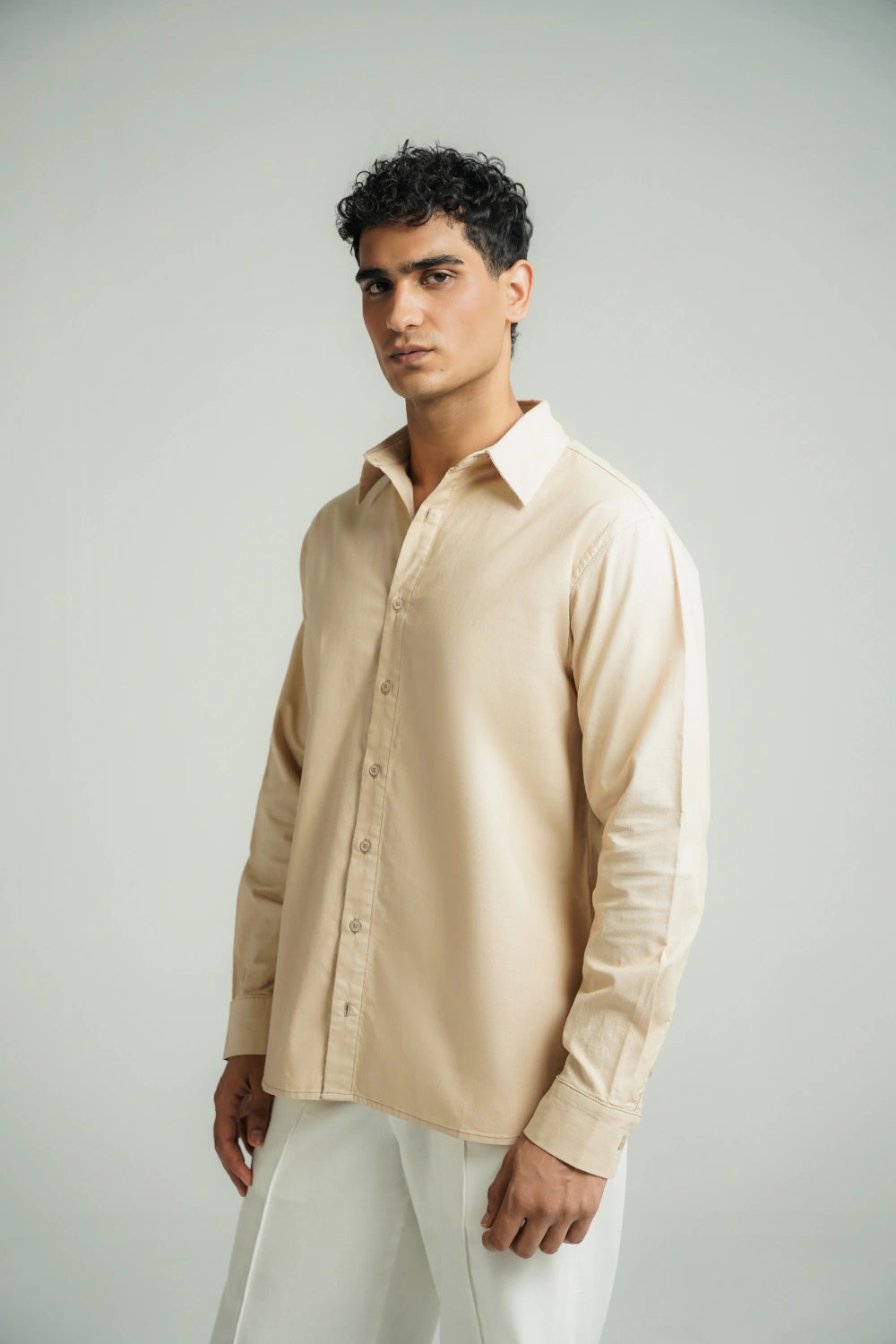 Regular Fit Shirt Beige
