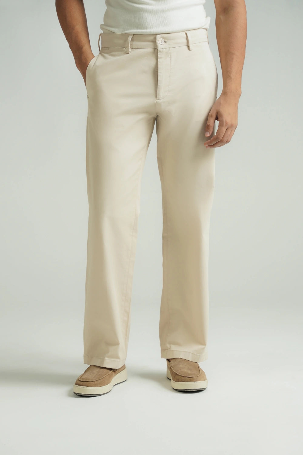 Wide Leg Chino Pants