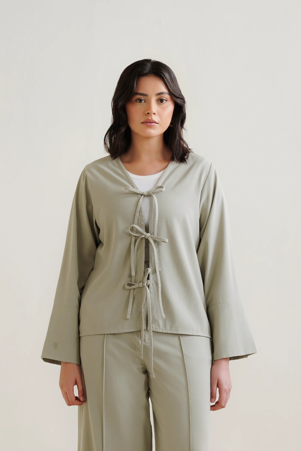 Front Tie Blouse