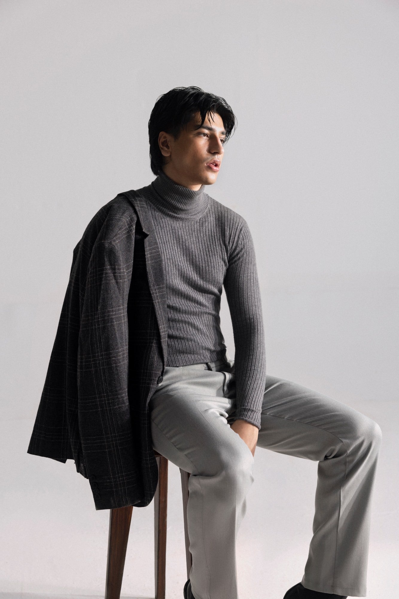 Oyster Gray Semi-Formal Pants