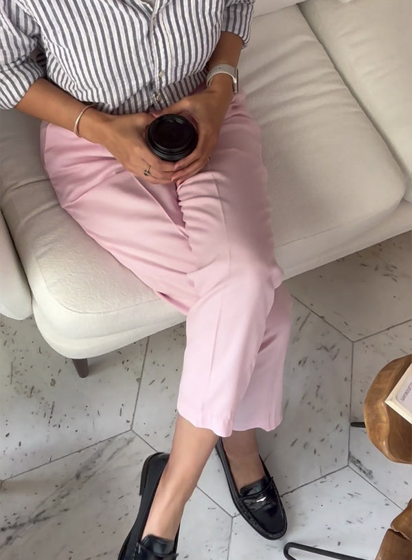Pink Paper Bag Waist Trousers extra image