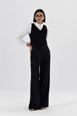PinstripesPleatedWideLegPants