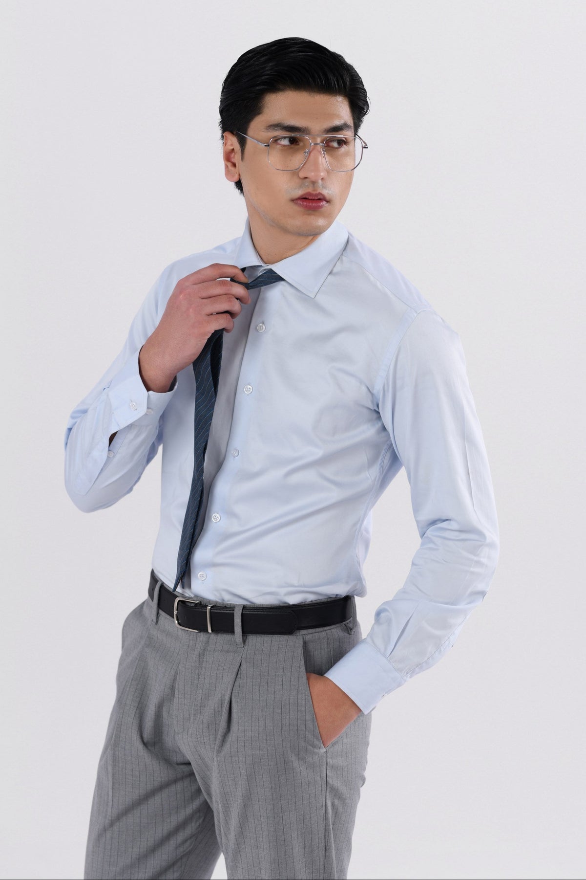 Pinstripes Straight Fit Pants-thumbmail-5