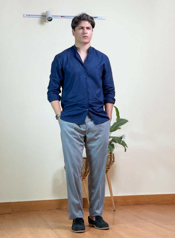Pinstripes Straight Fit Pants extra image
