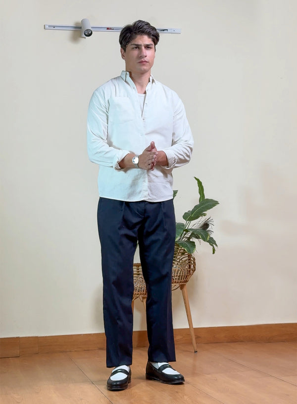 Pinstripes Straight Fit Pants extra image