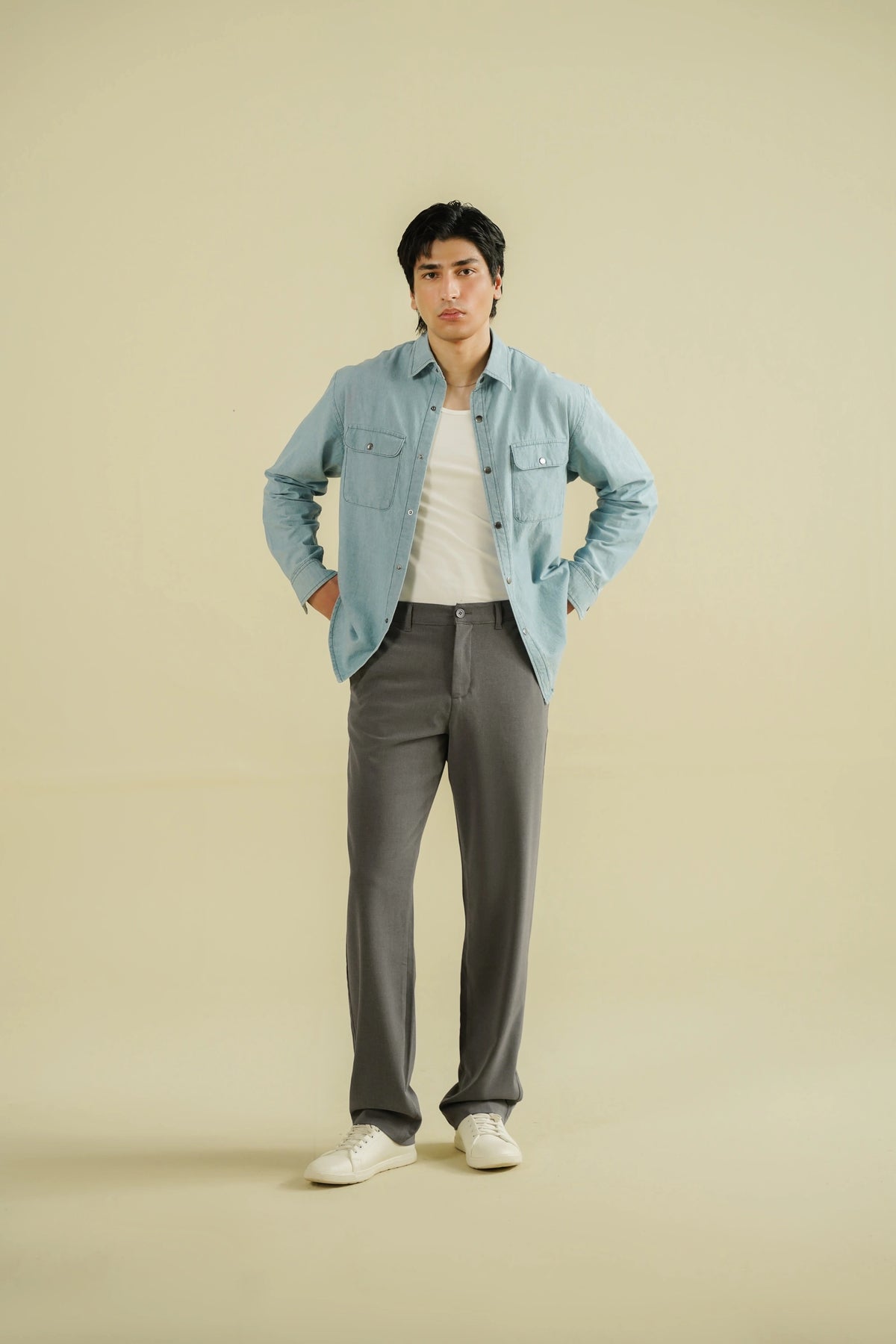 RELAXED FIT SEMI FORMAL PANTS-thumbmail-5