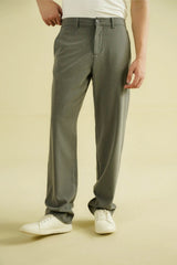 RELAXED FIT SEMI FORMAL PANTS