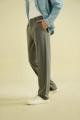 RELAXED FIT SEMI FORMAL PANTS