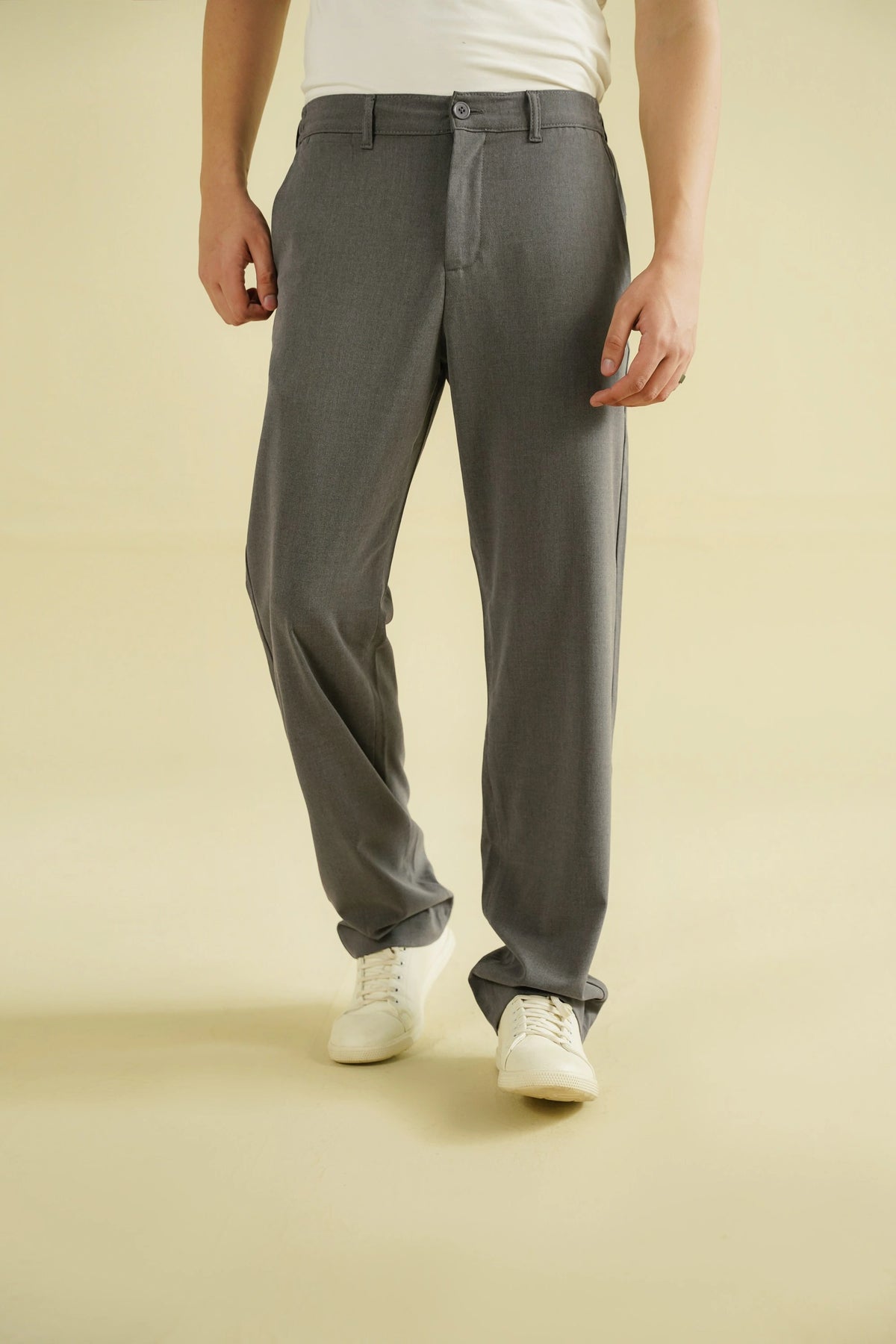 RELAXED FIT SEMI FORMAL PANTS
