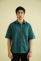 RELAXED HALF SLEEVED BUTTONDOWN