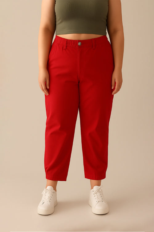 Paper Bag Pants - Casual Wear - XL Size