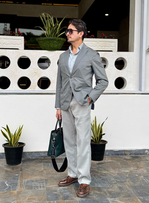 Oyster Gray Semi-Formal Pants extra image