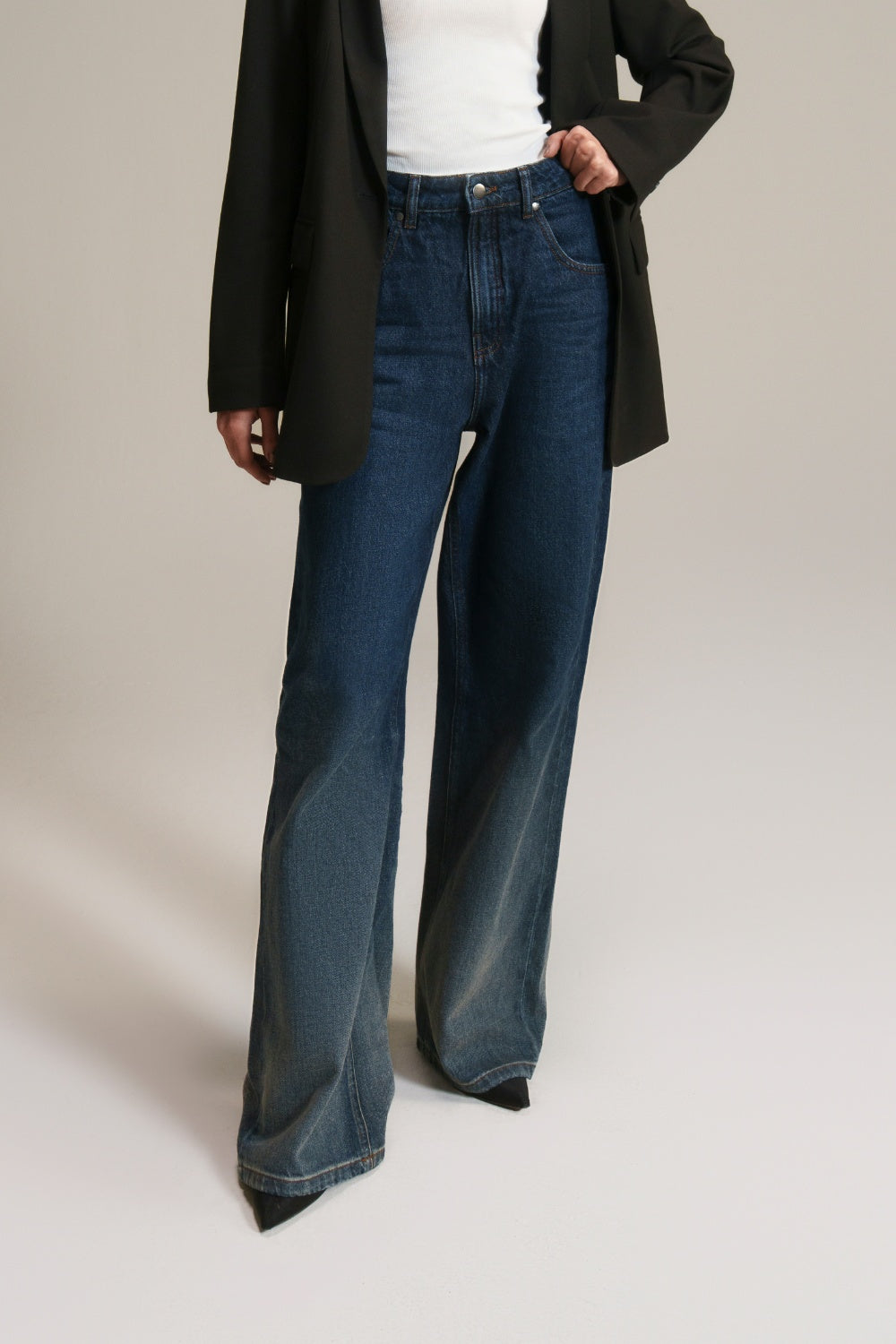 Straight Fit Jeans -Navy-thumbmail-1