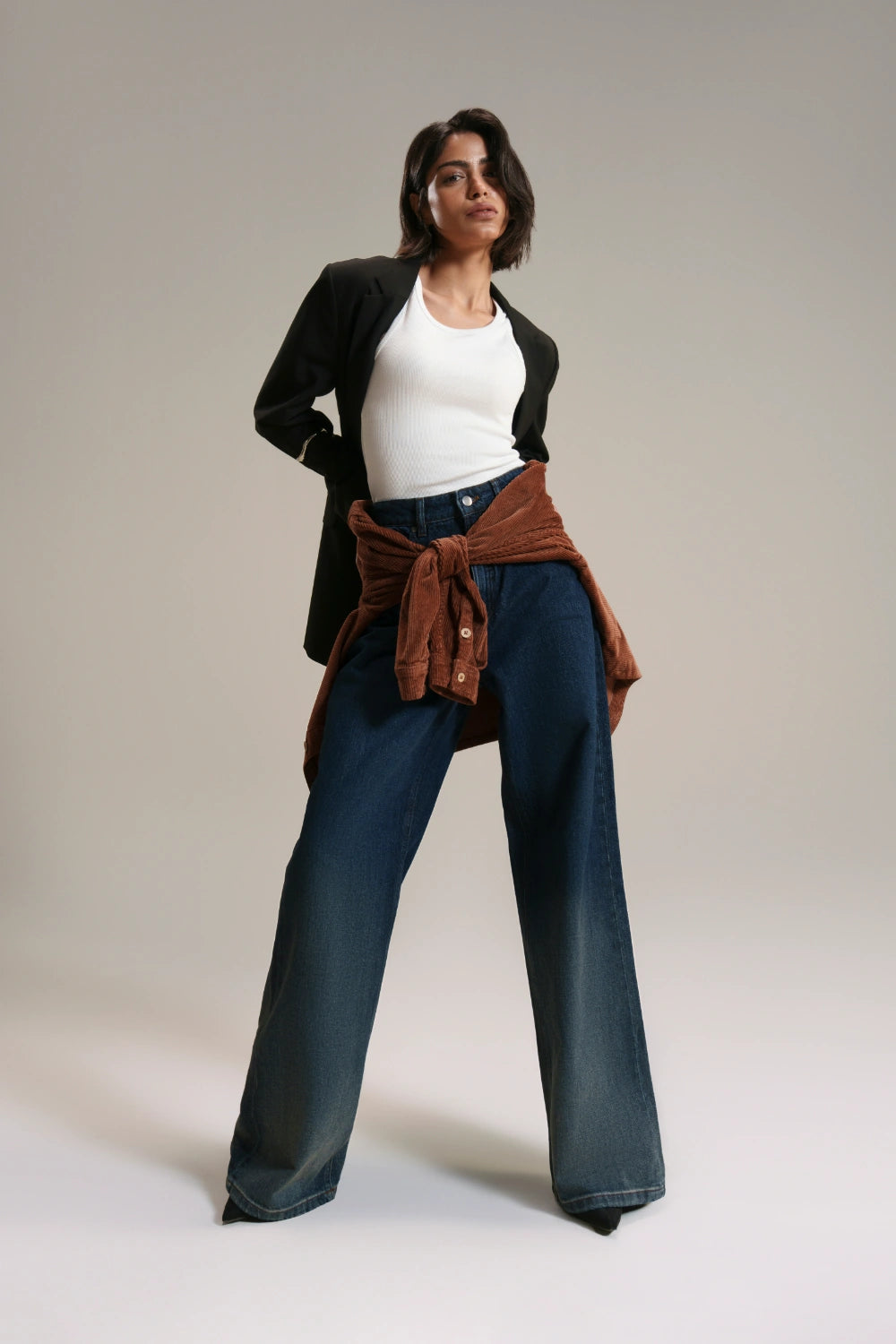 Straight Fit Jeans -Navy-thumbmail-2