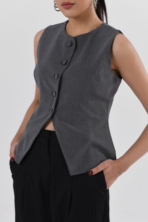 Tailored Waistcoat - grey