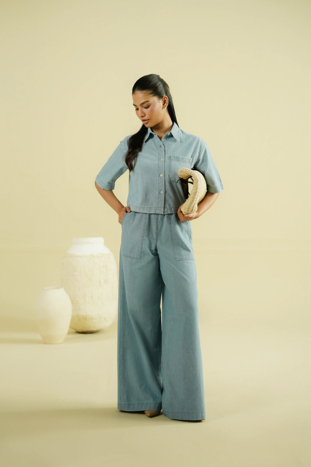 WIDE LEG CHAMBRAY PANT-thumbmail-7