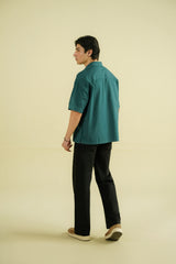 WIDE LEG CHINO PANTS - BLACK