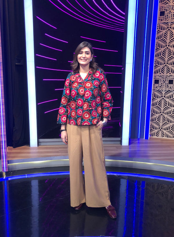 Wide Leg Pants with Single Pleat extra image