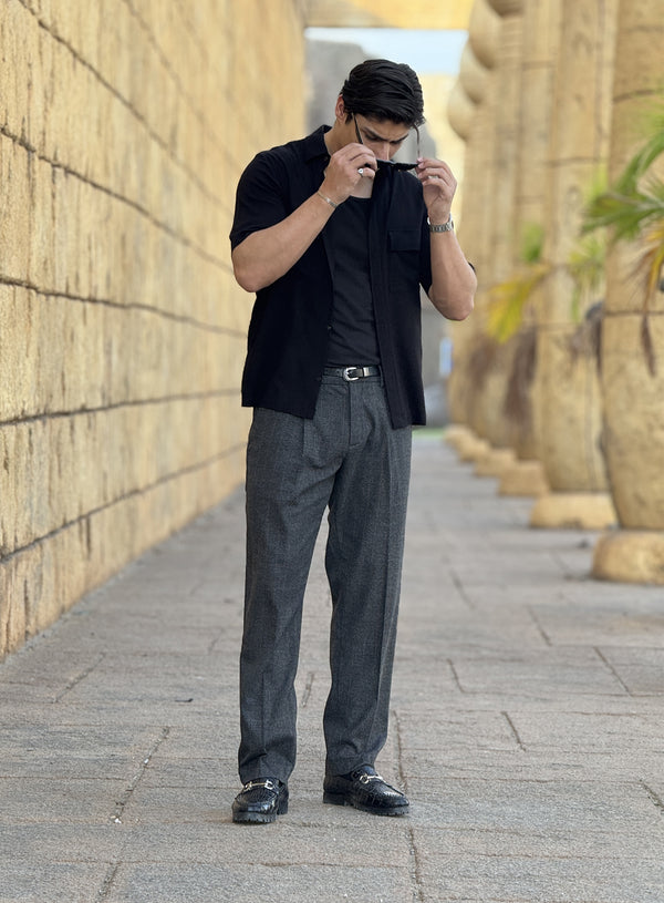 Windowpane Straight fit pants extra image