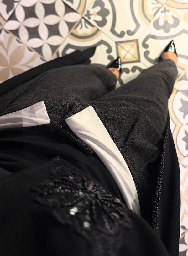 Windowpane Turn Over Waist Pants extra image