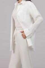 Button Down & Moss Wide Leg