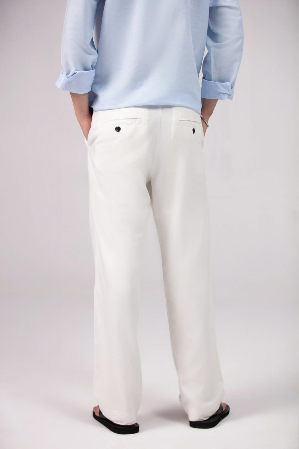 Men's Linen Pants - Straight Fit-thumbmail-4
