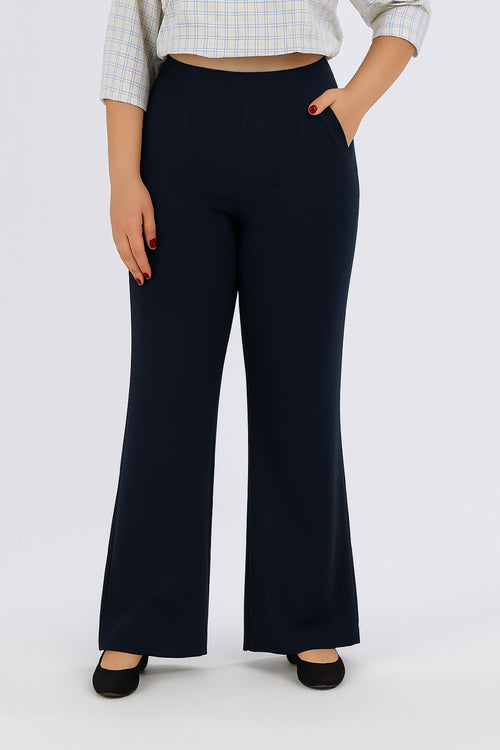 Beltless Bootcut Pants - XL Size